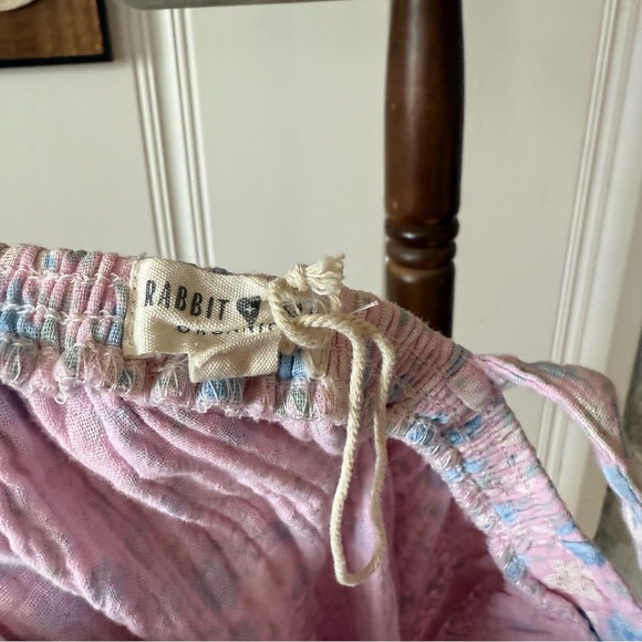 Rabbit + Bear Pink Organic Cotton Gauzy Floral Dress - Picture 4 of 4